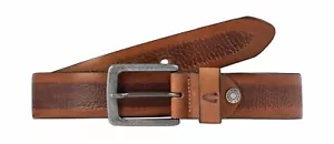 Cinturón de cuero Camel Active 113 115 27 tabaco XL 3,5 cm unisex nuevo - Imagen 1 de 2