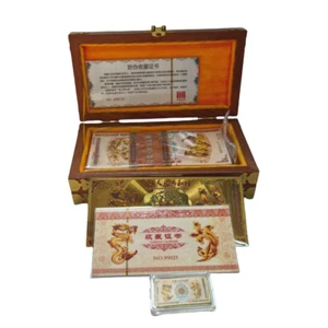 Billete de 100 quintillones Dragón y Fénix RMB 200 un. en caja colección - Imagen 1 de 17