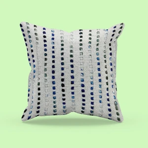 Boho Throw PillowCase Stripe Pillow Covers 18 x 18 Living Room Decor Cushion - Picture 1 of 10