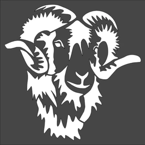 Plantilla de 1-5,5 x 5,5 pulgadas, (VL-30) Ram Mountain Goat (6 mil)***** - Imagen 1 de 2