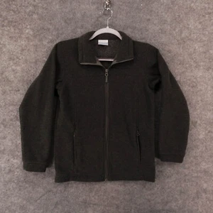 Columbia Jacket Youth Medium (10/12) Fleece Full Zip Gray w Logo - Picture 1 of 11
