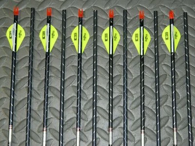 Nuevo 12 flechas Easton FMJ 250 columna vertebral 5 mm - chaqueta completamente metálica - 11,5 GPI - corte/inserto Av Foto 1 de 4