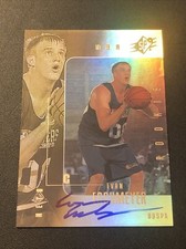 1999-00 Upper Deck SPX Evan Eschmeyer AUTO Rookie #119  (1206/2500)