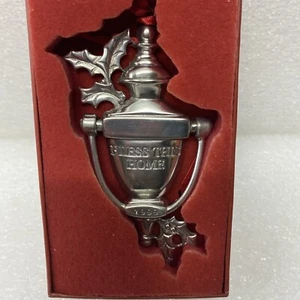 LENOX KIRK STIEFF PEWTER COLLECTION BLESS THIS HOME CHRISTMAS ORNAMENT! - Picture 1 of 5