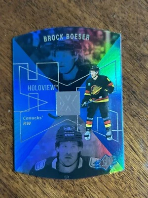 2023-24 Upper Deck Extended SPX Holoview #6 Brock Boeser Vancouver Canucks - Image 1 of 2