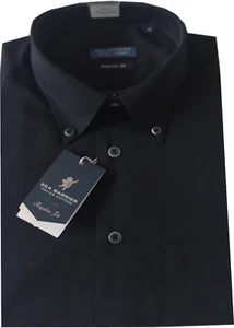 HERREN HEMD Übergrößen 3XL 4XL 5XL 6XL 100% Oxford Baumwolle schwarz kalibriert - Bild 1 von 1