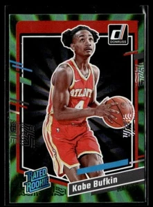 Donruss Pallacanestro Verde Holo Laser Rated Rookie Kobe Bufkin 2023-24 #204 - Foto 1 di 2