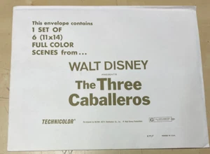 NOS SEALED Vintage Disney The Three Caballeros Set of 6 (11" x 14") Lobby Cards - Picture 1 of 2