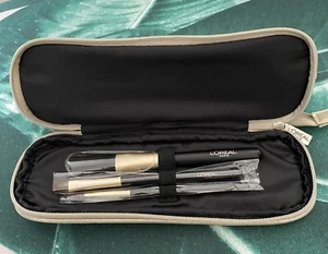 LOreal Bolsa de Maquillaje con 3 Pinceles NUEVO - Imagen 1 de 6