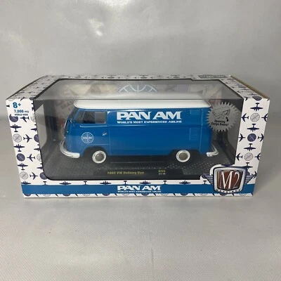 Chase 1960 VOLKSWAGEN DELIVERY VAN PAN AM 1/24 DIECAST MODEL BY M2 40300-90B - Image 1 of 4