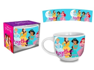 Disney Principesse Tazza Larga 380ml In Ceramica Set Regalo Per Bambine - Foto 1 di 1