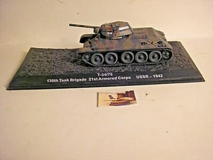 Modellino Die-Cast Carroarmato 21st Armored Corps T-34/76 USSR 1942 1:72 mm 85 - Foto 1 di 3