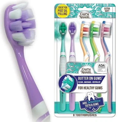 GuruNanda Butter On Gums Toothbrush Ultra Soft 8000 Bristles for Sensitive Gums - Image 1 of 4