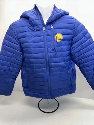 Boys G-III Sports by Carl Banks Golden State Warriors Full-Zip Puffer Jacket - Image 1 of 4