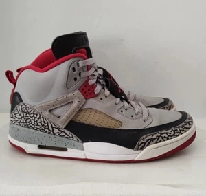 Pre Owned Nike Air Jordan Spizike Men Size 11.5 Wolf Gray Red Gym 315371-003 - Picture 1 of 18