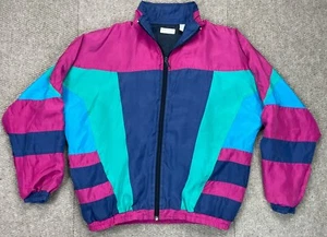 Robert Stock Vtg Limited Women's Full Zip Silk Multicolored Jacket Size Small - Picture 1 of 10