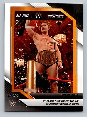 Tyler Bate NXT 2022 Panini All-Time NXT Highlights #9 Card - Image 1 of 2