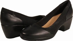Clarks Emily Alexa Womens Heeled Pump Black US Size 8 NARROW - Picture 1 of 3