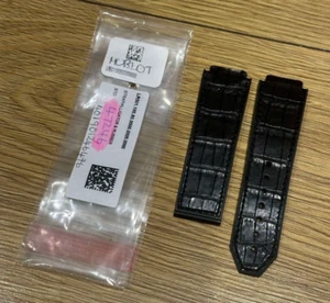 Genuine Hublot Classic Fusion 45mm 501 511 Black Rubber Alligator Strap 25/22 - Picture 1 of 7