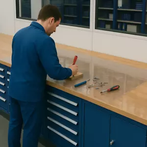 PVC Werkbank Schutzmatte 2mm – Transparente Werkzeugunterlage, Öl- & Kratzfest - Bild 1 von 5