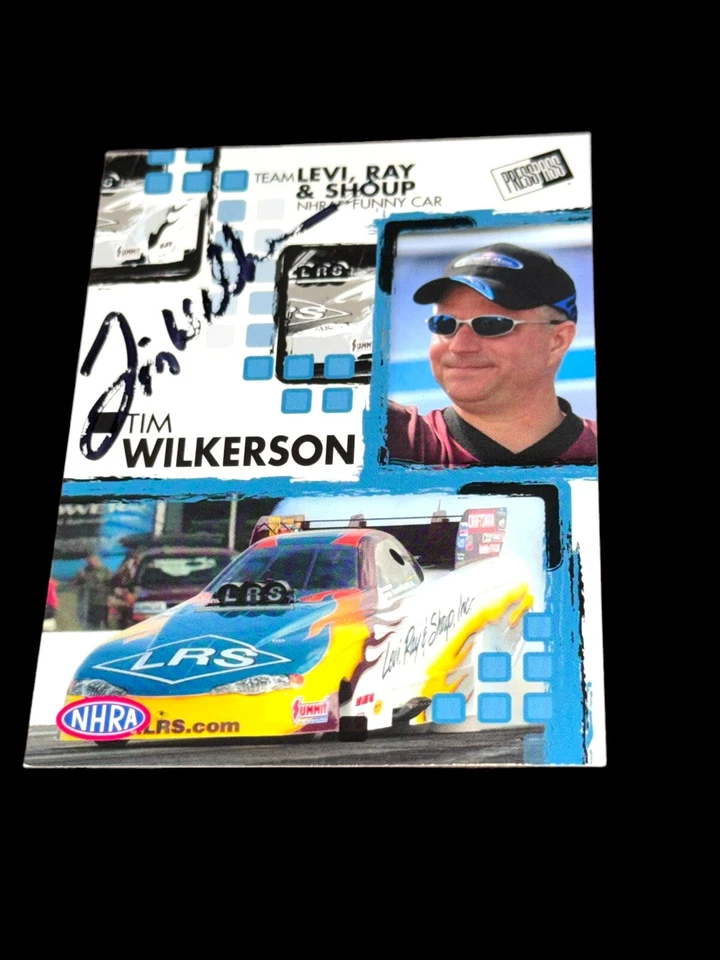 Tim Wilkerson 2005 PRESS PASS RACING #26 autographed FUNNY CAR NHRA card RARE - Image 1 of 1
