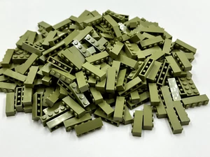 LEGO Pack of 100x New Olive Green Brick 1 x 4 BULK BRICKS - Picture 1 of 6