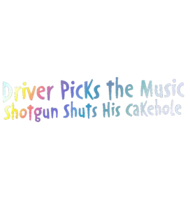 Holographic Vinyl Decal Truck Car Sticker - Supernatural Driver Picks The Music - Picture 1 of 4
