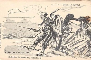CPA GUERRE ILLUSTRATEUR DUBRAY DANS LA RAFALE VOUS NE L'AUREZ PAS - Bild 1 von 1