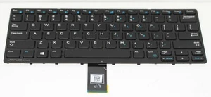 Dell Latitude 14" E7450 US Keyboard w/Frame 94F68 PK1313D4A00 SN7230 - Picture 1 of 3