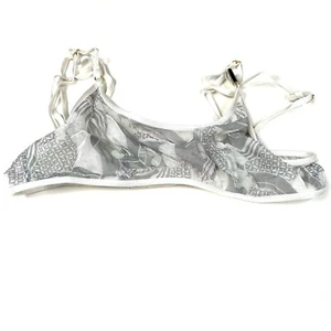 NEW Victorias Secret Size XS Unlined Bra Bralette Gray White Mesh Sheer #3362 - Picture 1 of 5