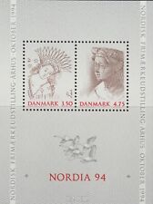 Dänemark 1992 Souvenirblatt #958 NORDIA '94 skandinavische philatelistische Ausstellung. - Neuwertig mit