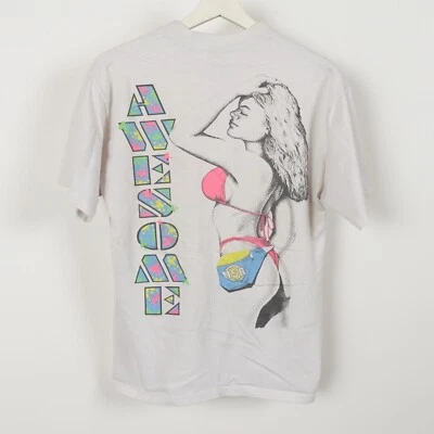 Bikini de playa vintage años 80 bebé puntada única camiseta diseños EE. UU. talla mediana EE. UU. Foto 1 de 4