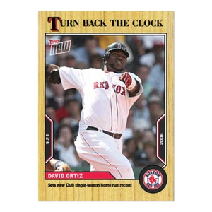🛑 DAVID ORTIZ RED SOX 2022 TOPPS NOW TURN BACK THE CLOCK #175 🔥 (PR 317) - Picture 1 of 2
