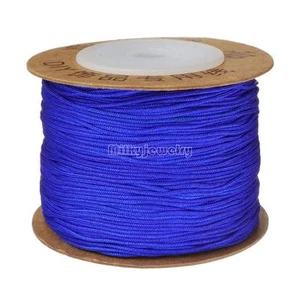 100m Nylon Cord Thread Chinese Knot Macrame Beading Bracelet DIY Braided 0.8mm - Picture 1 of 34
