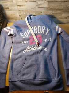 Superdry Track And Field Hoodie 2xs Purple