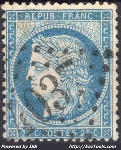 FRANCE N°60C AVEC OBLITERATION GC 4037 TRUN ORNE - Picture 1 of 2