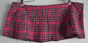 Falda Avid Love, Cuadros Rosa, Plisada, XXXL - Imagen 1 de 7