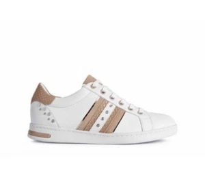 Geox Jaysen Zapatillas Mujer Blanco/Marrón Talla UK 5 (RefB20) - Imagen 1 de 5