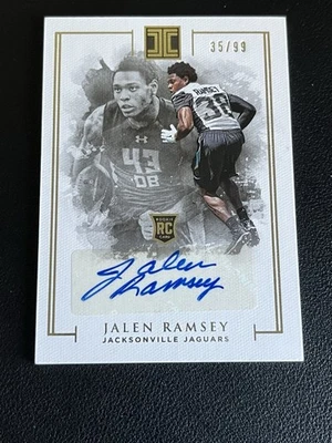 JALEN RAMSEY 2016 PANINI IMPECCABLE AUTOGRAPH AUTO ROOKIE RC SP /99 Jaguars - Image 1 of 2