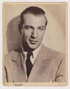 Tarjeta Premium Gary Cooper circa 1937 grande 7x9 Aguilitas Tabaco #3 de Cuba - Imagen 1 de 2