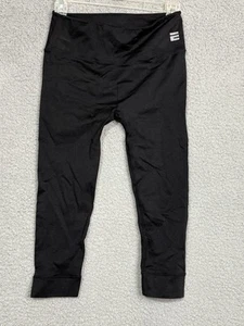 Endurance Sz S/M Black Leggings Unisex Cropped Running Workout Pants Tight - Picture 1 of 8