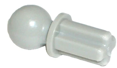 LEGO New Light Bluish Gray Technic Axle 1L with Tow Ball Part 2736 LG1 - Image 1 of 2