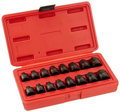 Sunex 3646, 3/8 Inch Drive Low Profile Impact Hex Driver Set, 16-Piece, 1/4 Inch - Image 1 of 3