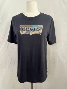 Levi’s Black Logo T-Shirt XL 18/20 Youth Camouflage Graphic Tee Boys - Picture 1 of 5