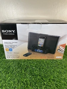 Sony ICF-CS15iP Dream Machine w/ Ipod 30 Pin Speaker Dock Clock Radio - Picture 1 of 6