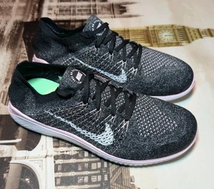 Nike Free RN Flyknit (2022) Zapatos para Correr Negro Rosa Mujer Talla 11 Sin Caja  - Imagen 1 de 10