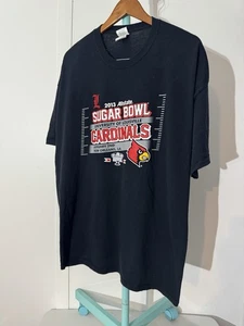 2013 Sugar Bowl CFB - University of Louisville - SGA Tee Shirt - Black - 2XL - Picture 1 of 8