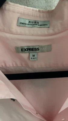 Camisa de vestir Express de manga larga para hombre, talla mediana Foto 1 de 2