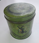 Antique Toleware Tea Canister/Caddy