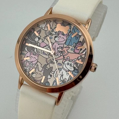 Reloj de Cuarzo Skechers Bobs para Perros Mujer 30m Tono Oro Rosa Goma Batería Nueva Foto 1 de 4